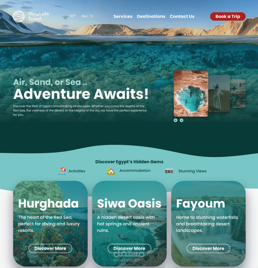 Hurghada Travel - UI Design