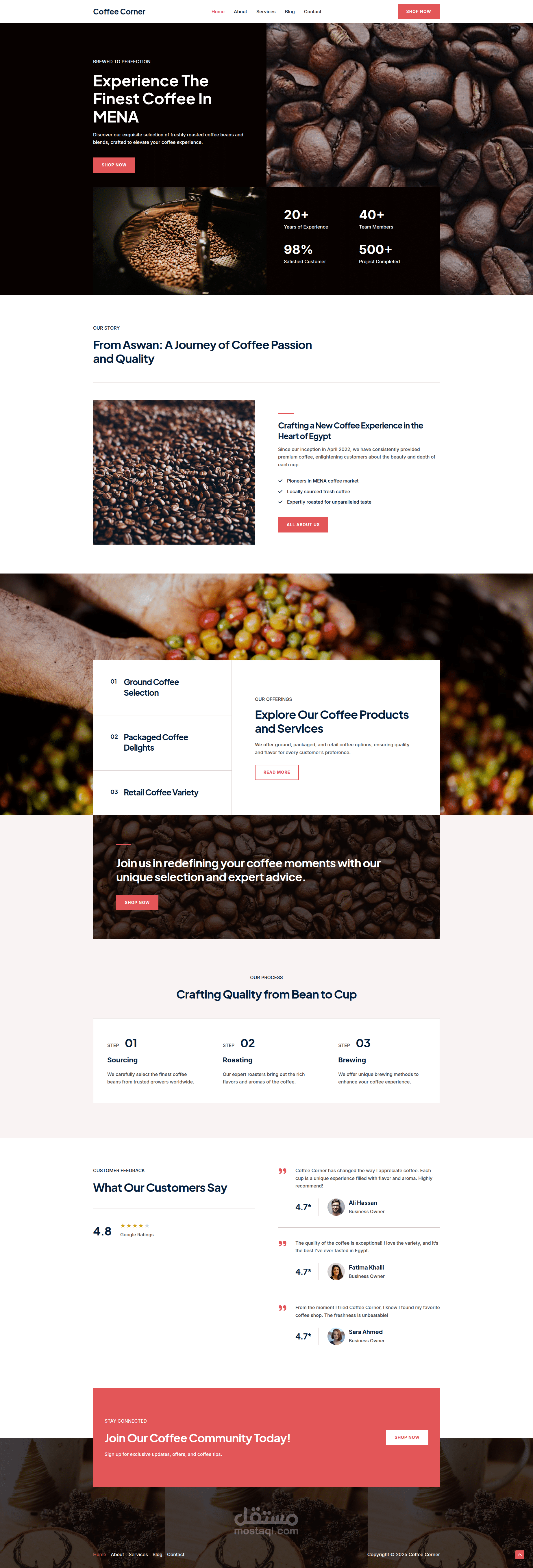 تصميم موقع كامل E-Commerce بإستخدام WordPress + Elementor