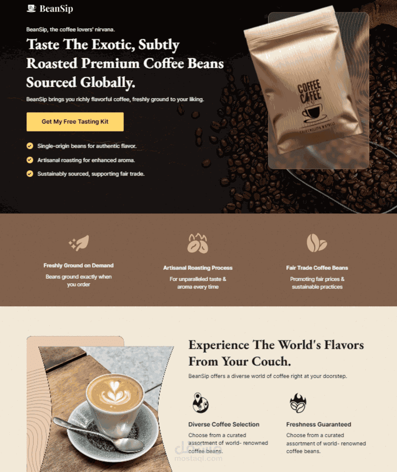 Cafe Landing Page