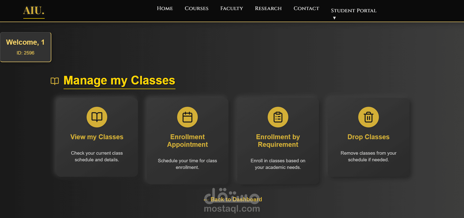 AIU Student Information System