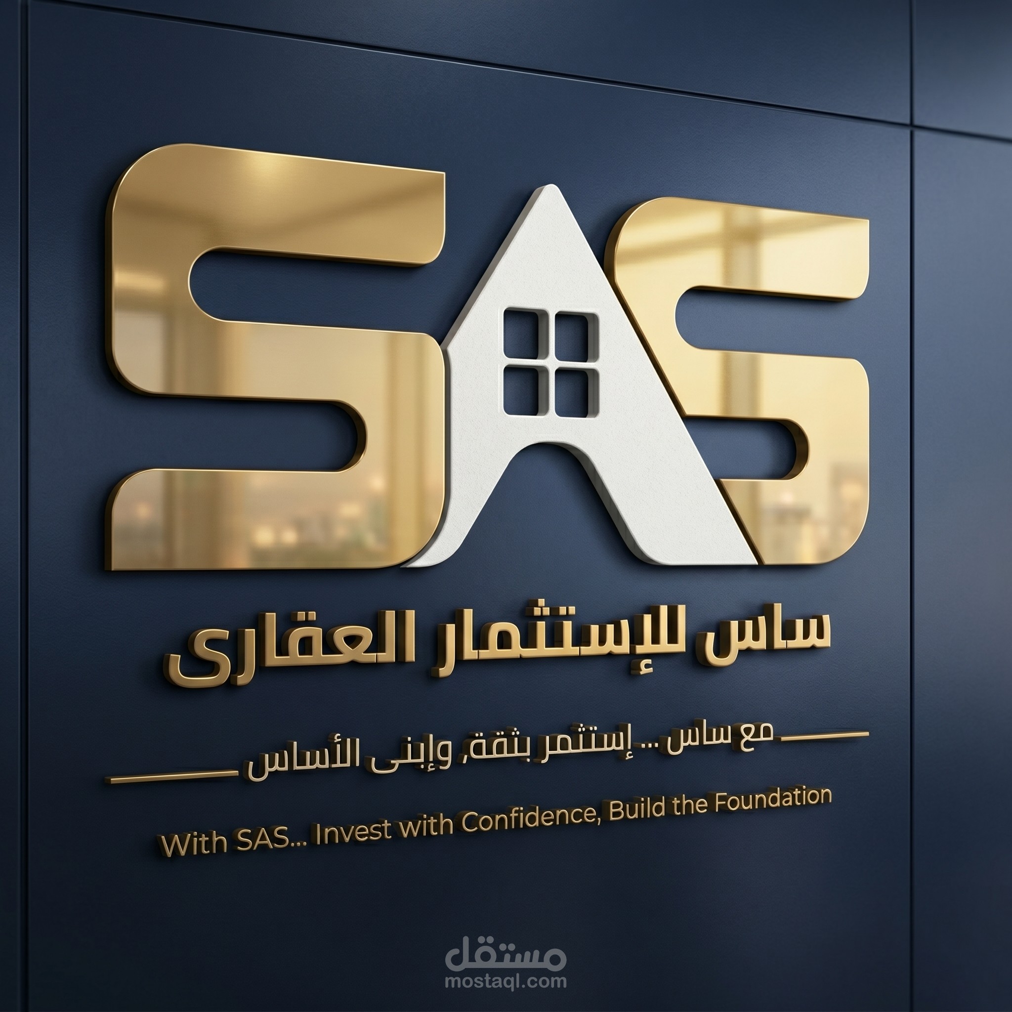 هوية علامة SAS التجارية للاستثمار العقاري