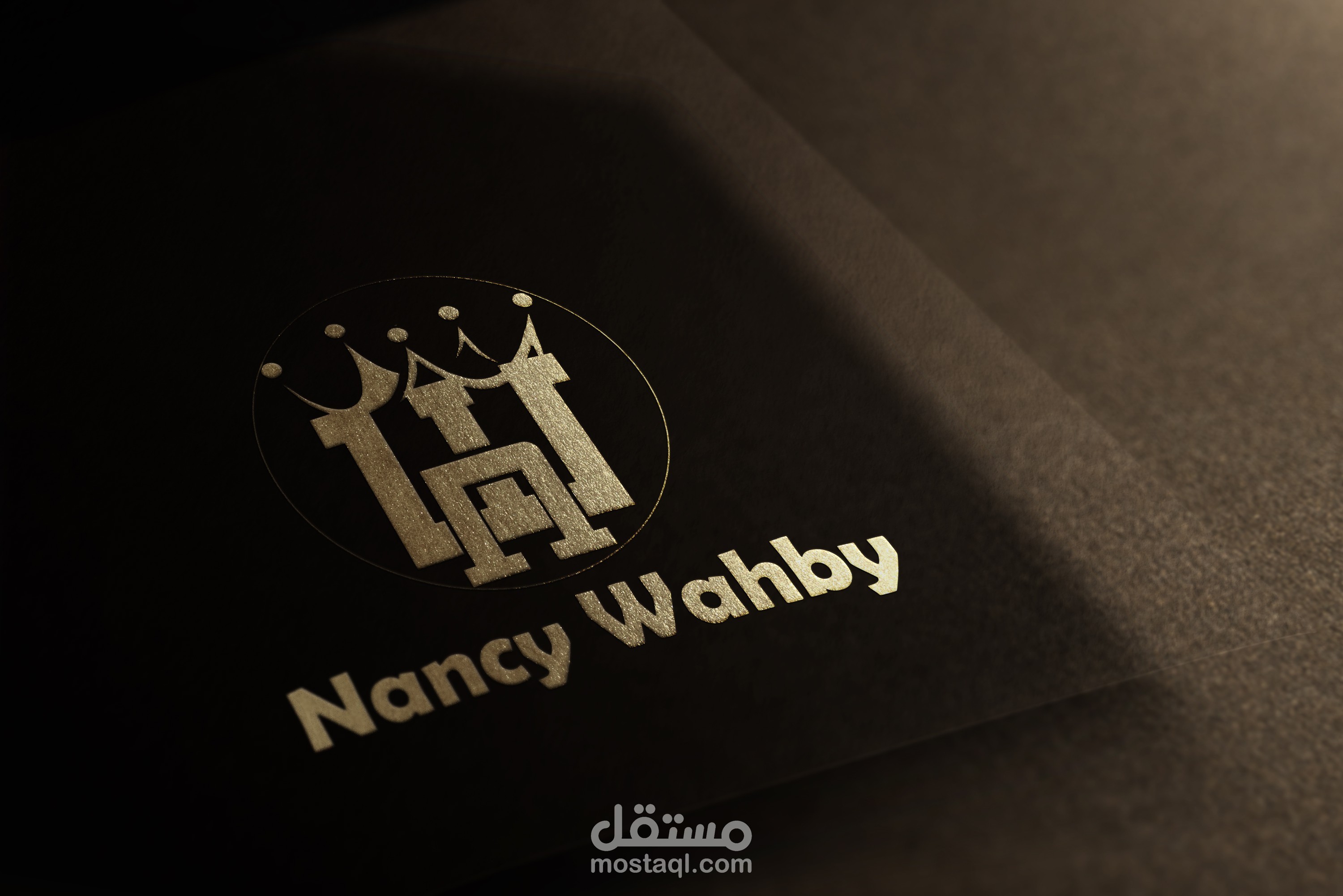 نموذجين شعار لمنظمة حفلات ومؤتمرات بإسم (Nancy Wahby ) (NW ) وتم اختيار الأول