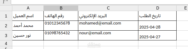 إدخال بيانات دقيقة باستخدام Excel