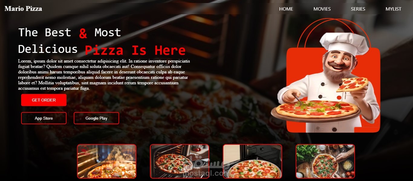 Mario pizza website
