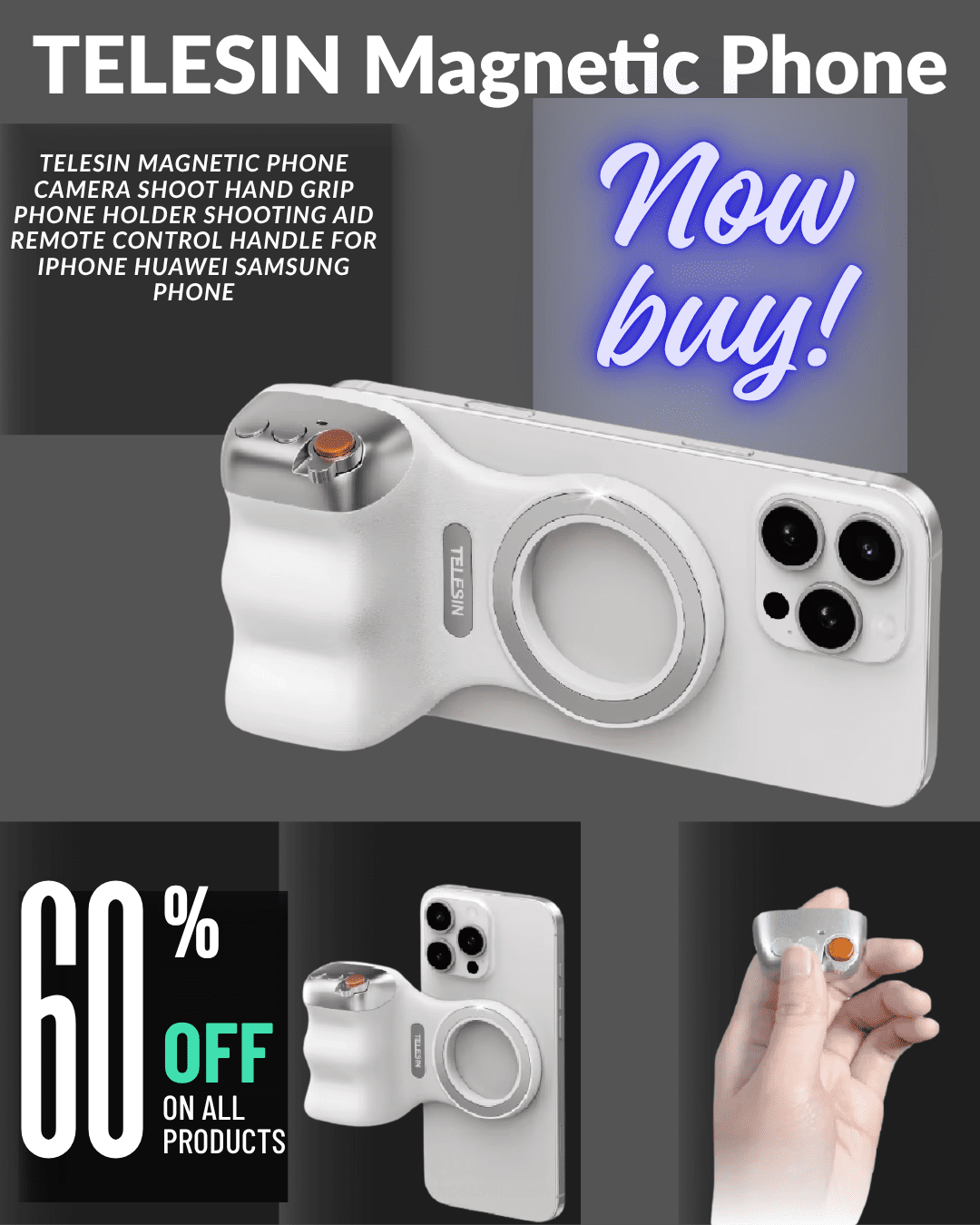 بوستر احترافي لاستناد هاتف لتصوير