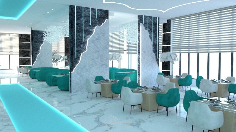 تصميم داخلي لمطعم