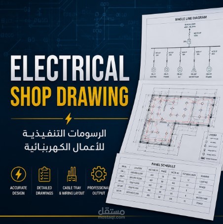 Electrical Shop Drawing - اخرا الرسومات التنفيذية للاعمال الكهربيه