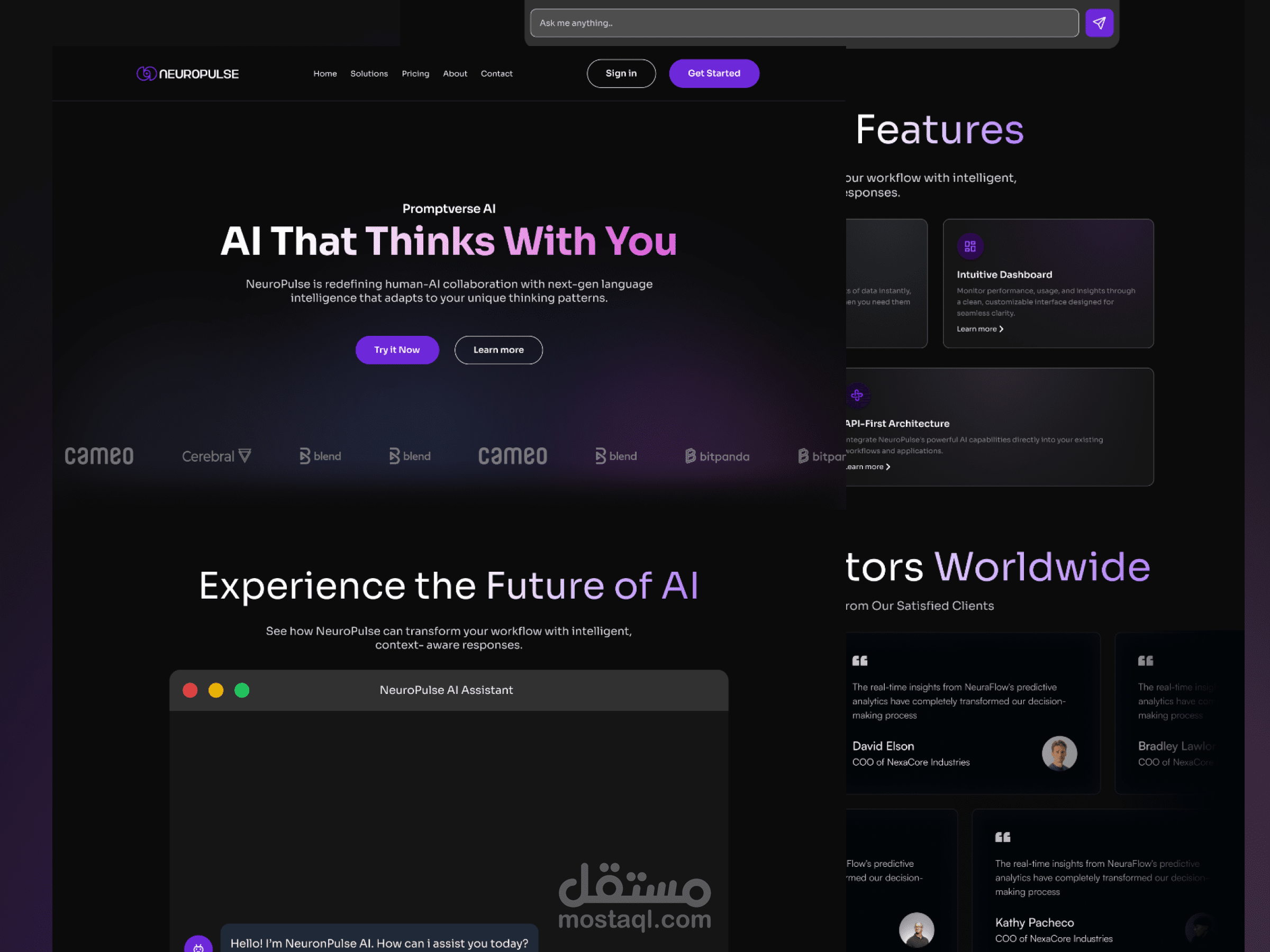 AI Startup Landing-Page