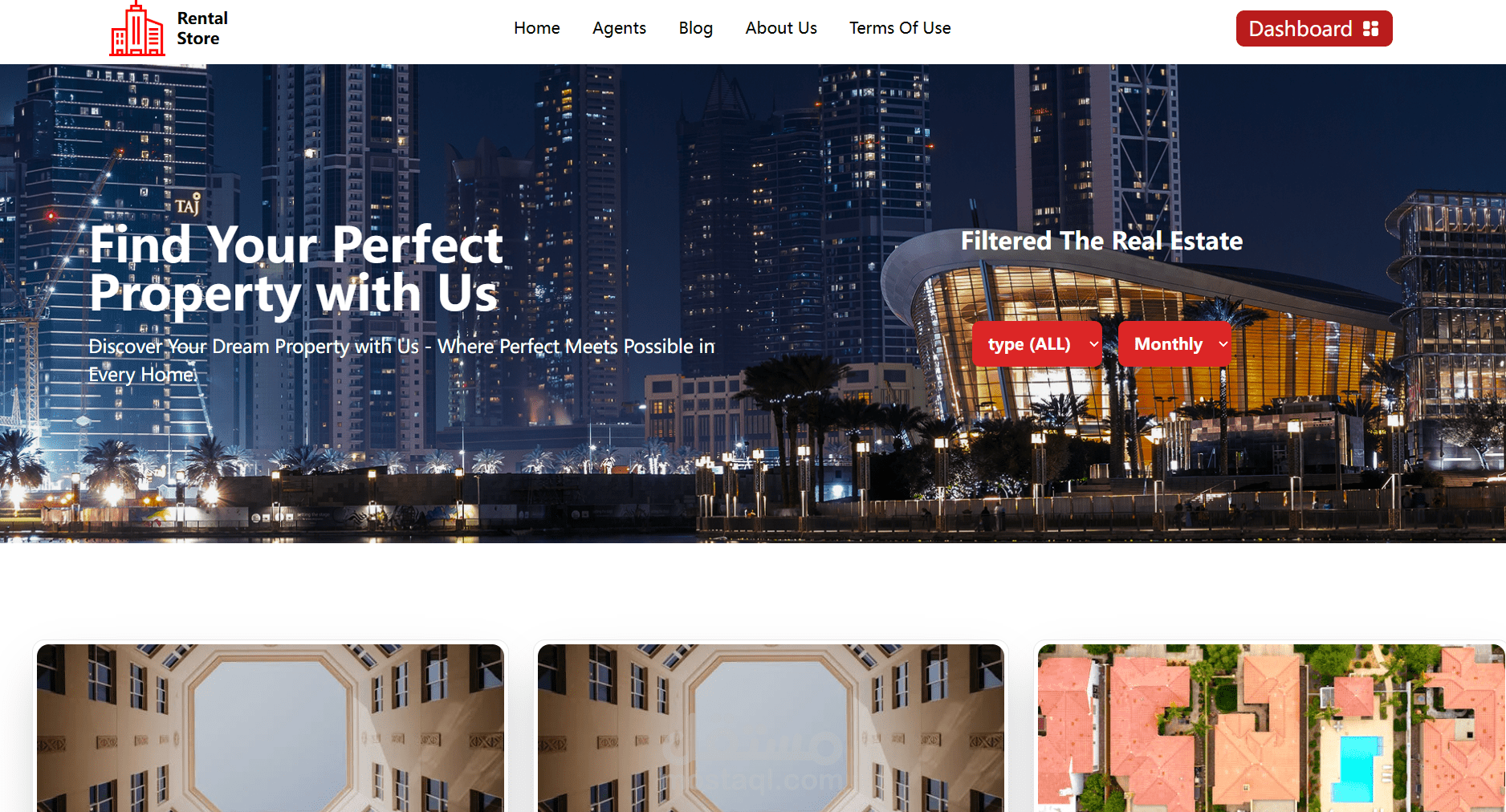 منصة عقارية احترافية | Real Estate Web Platform