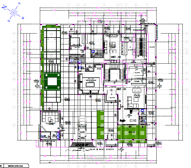 مخطط معماري لمبنى سكني