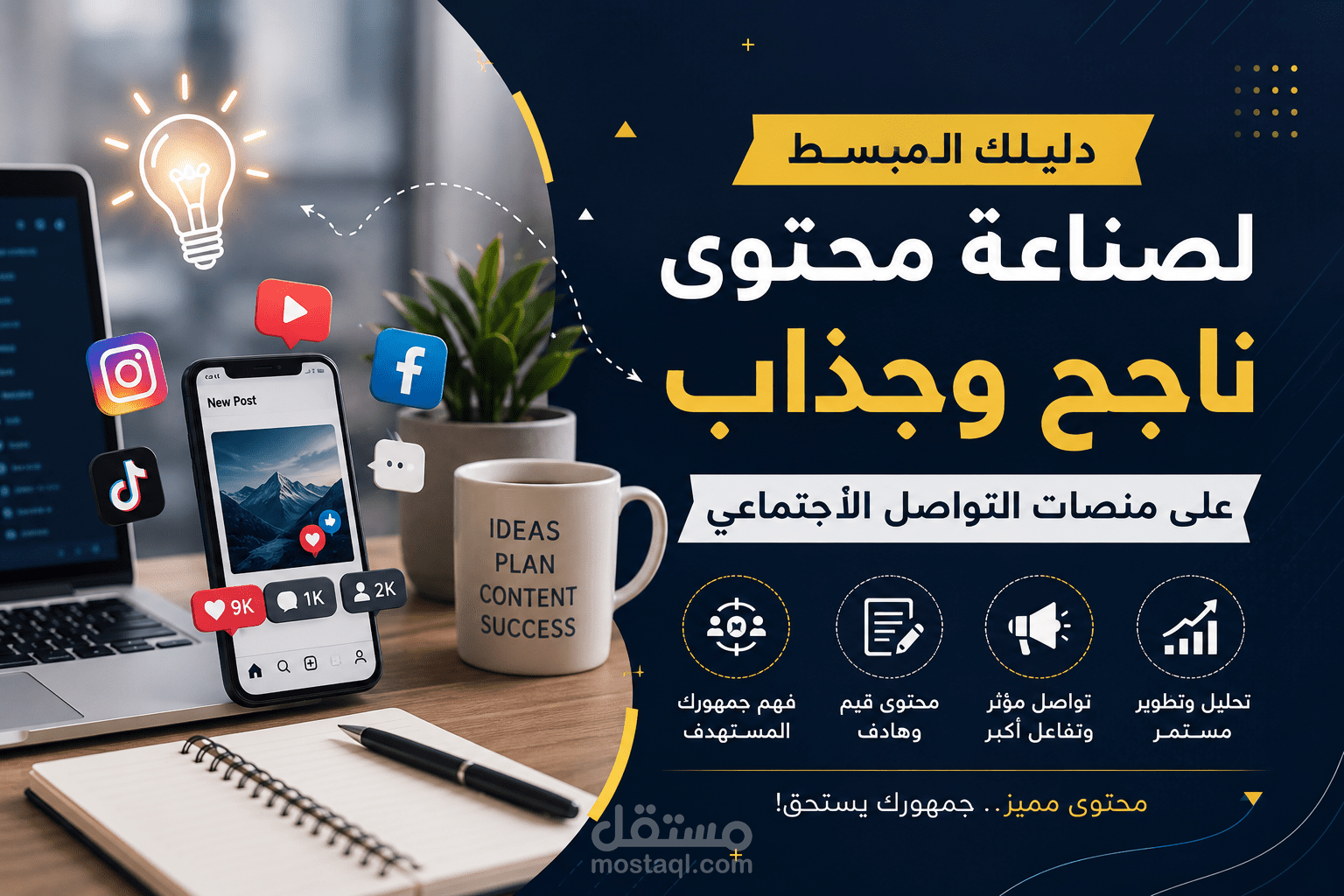 دليلك المبسط لصناعة محتوى ناجح وجذاب على منصات التواصل الاجتماعي
