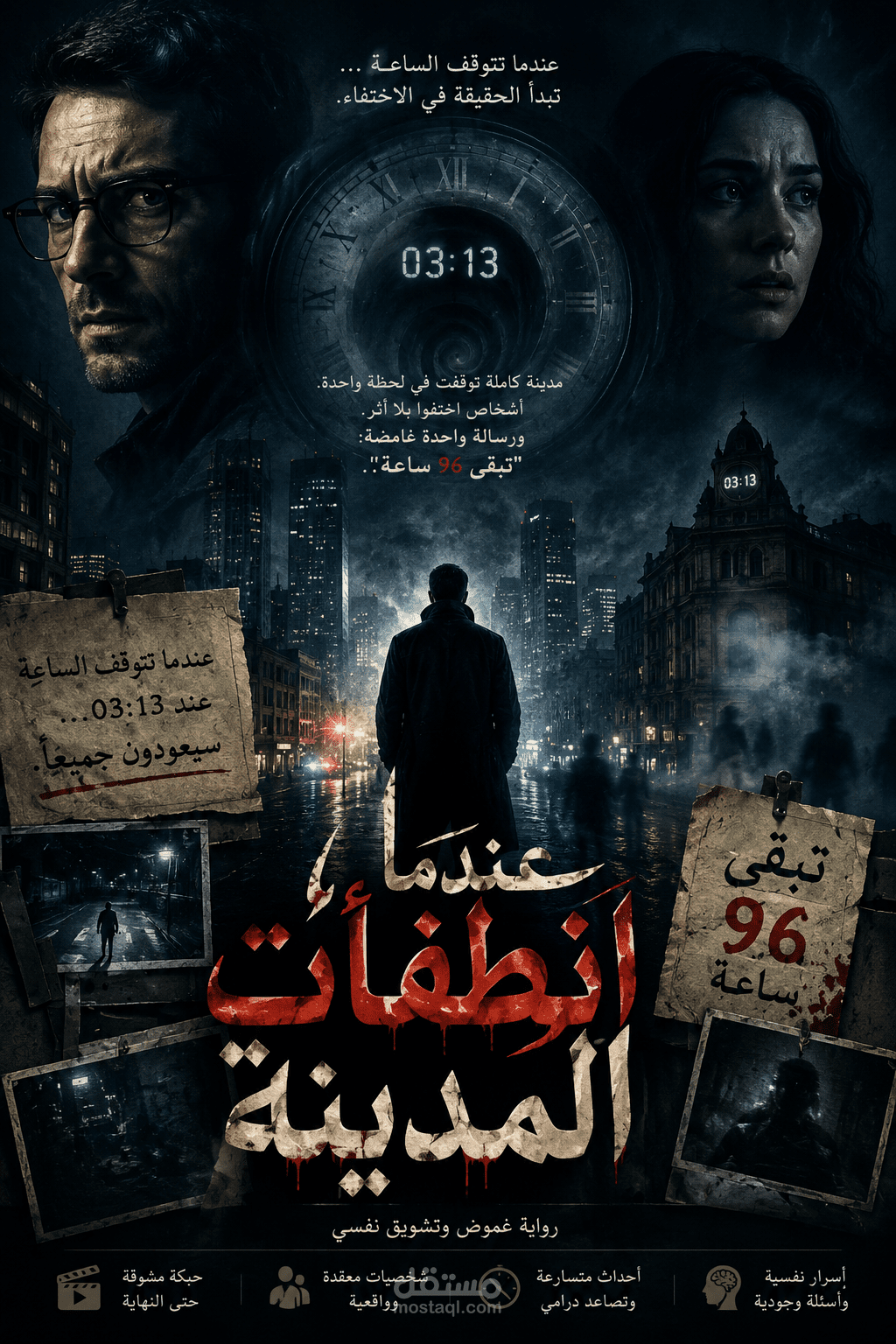 رواية غموض وتشويق نفسي | عندما انطفأت المدينة كتابة روايات