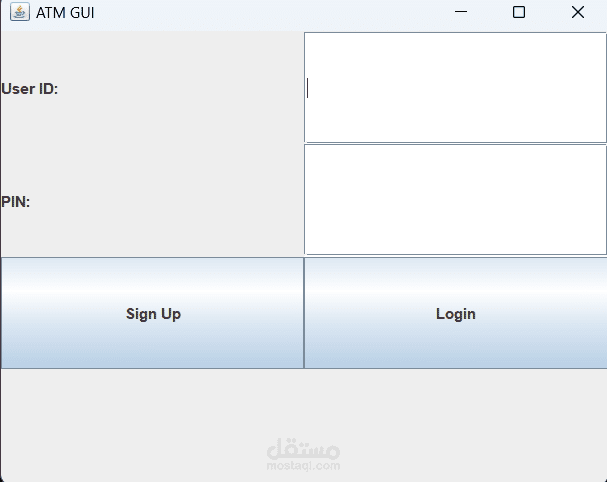 ATM Management System using Java