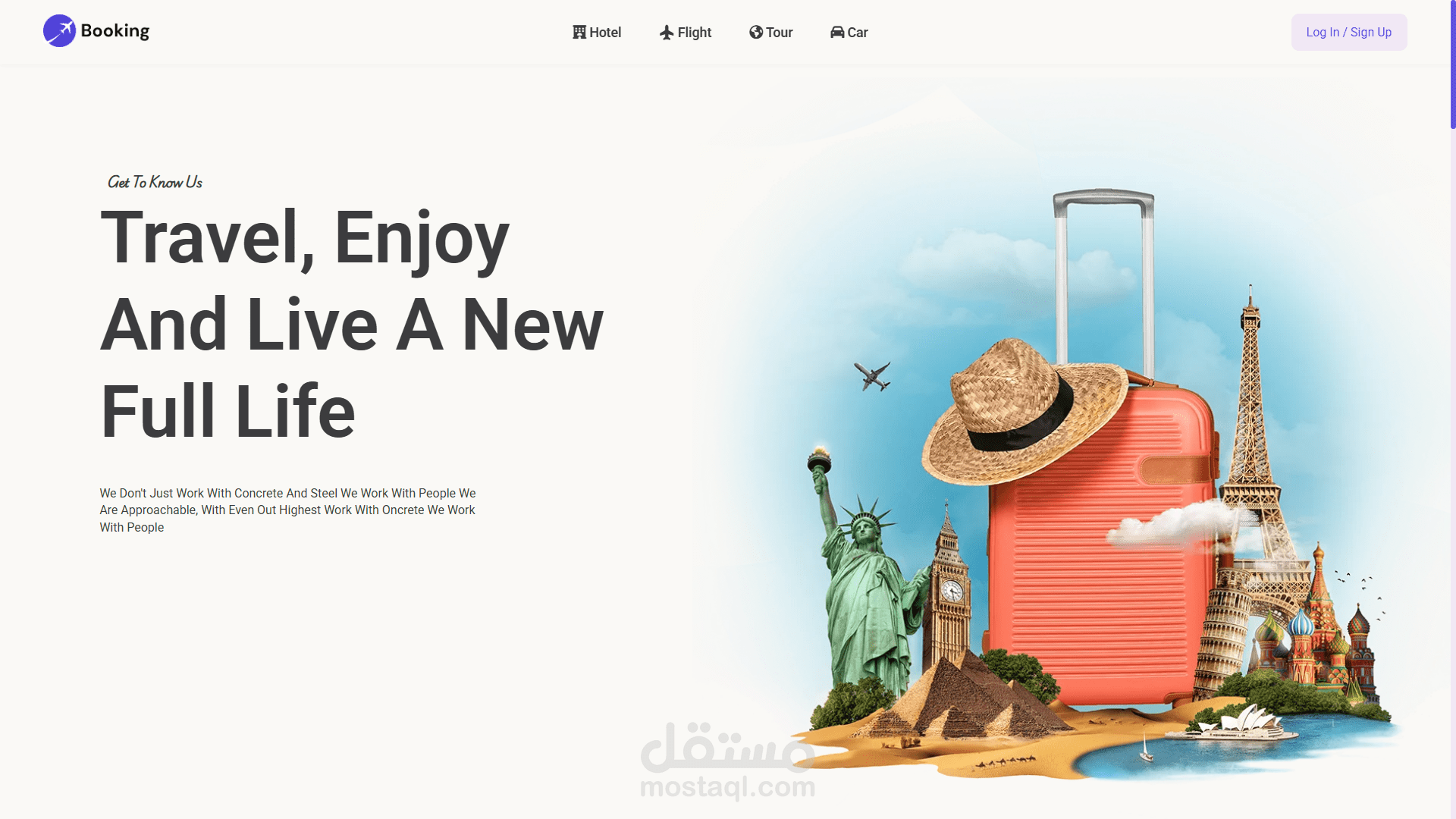 موقع حجز احترافي – Booking Website