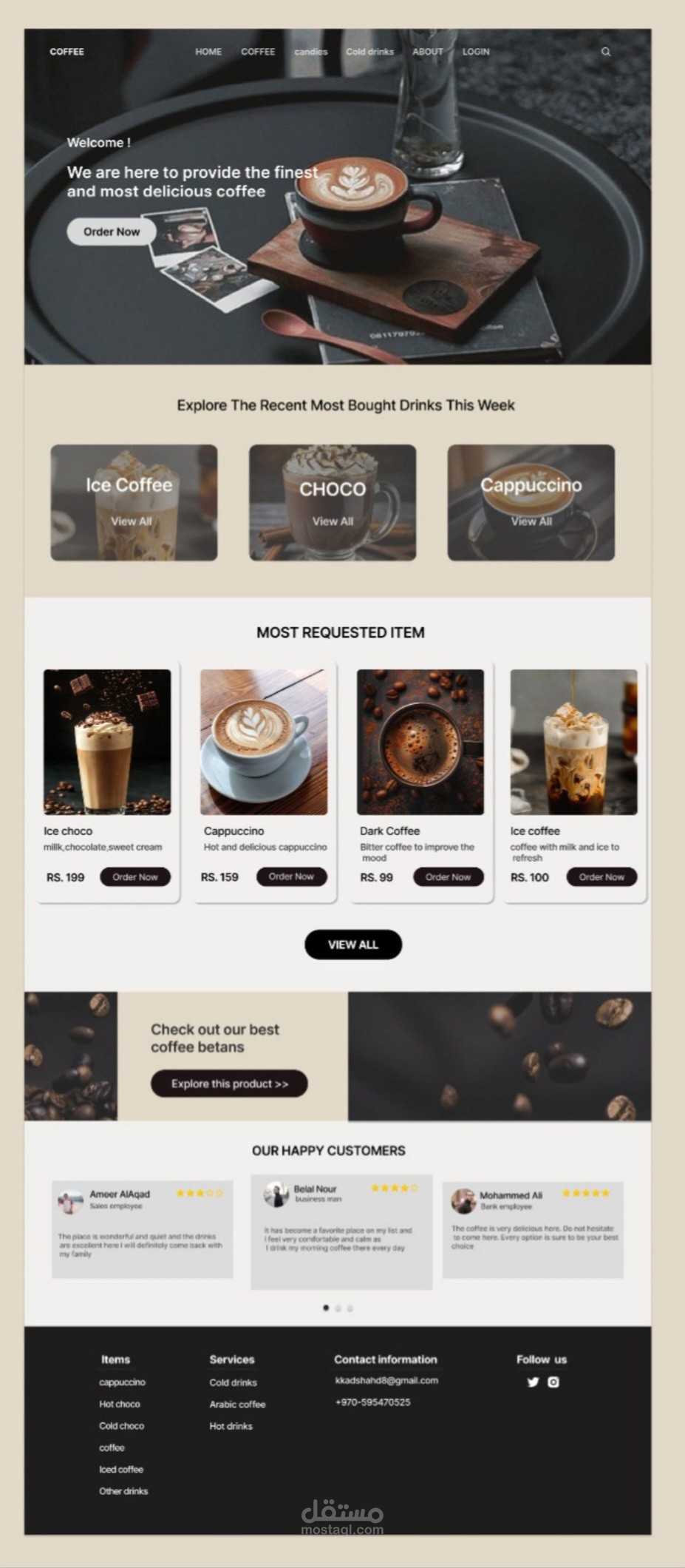 Ui design for website (Landing page)