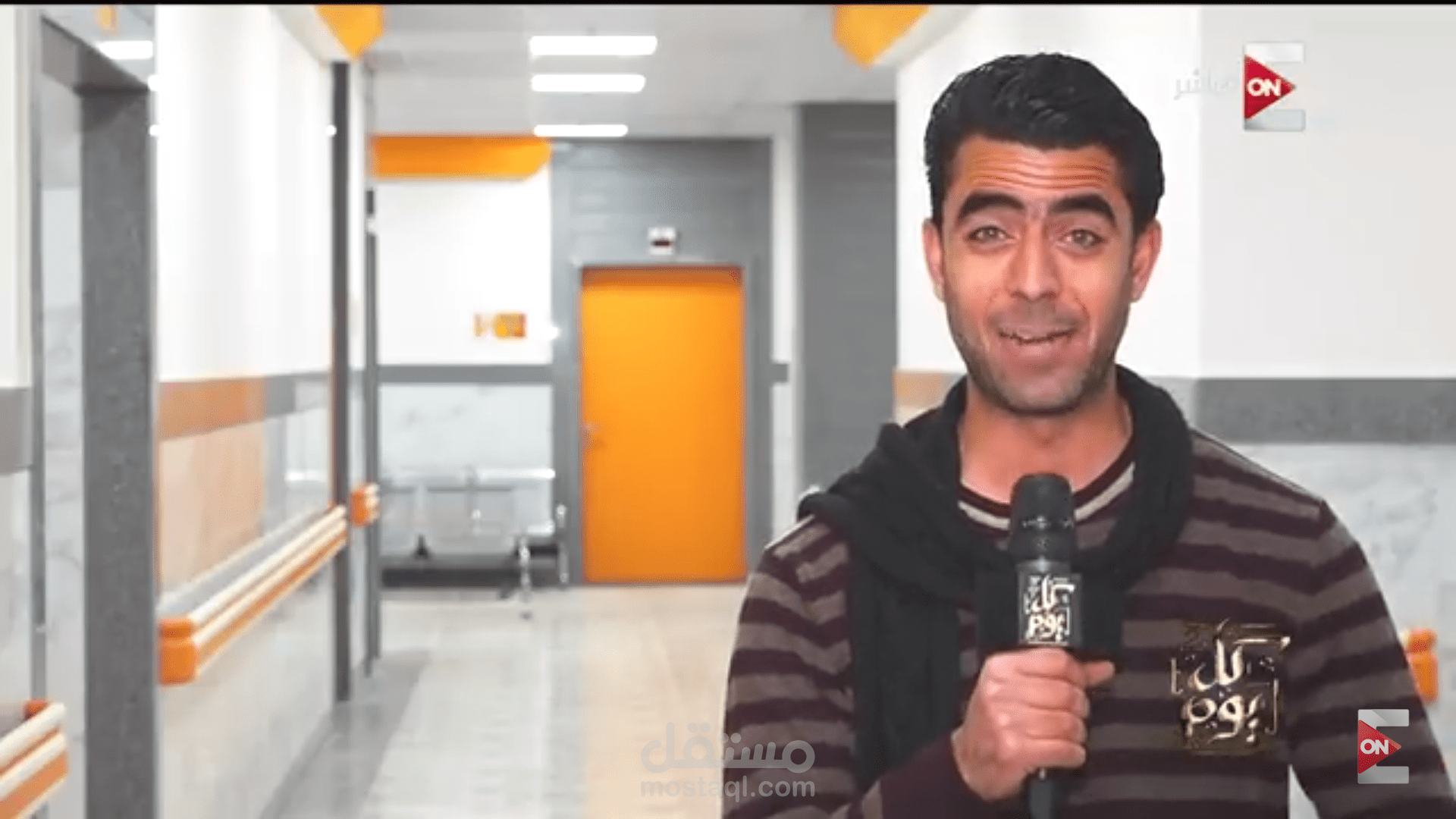 مراسل بقناة on tv برنامج كل يوم مع عمرو اديب