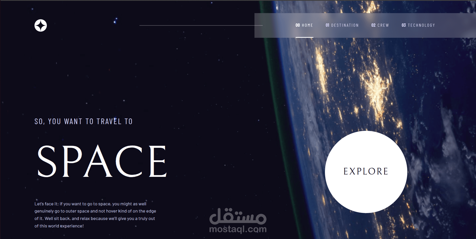 space tourism website