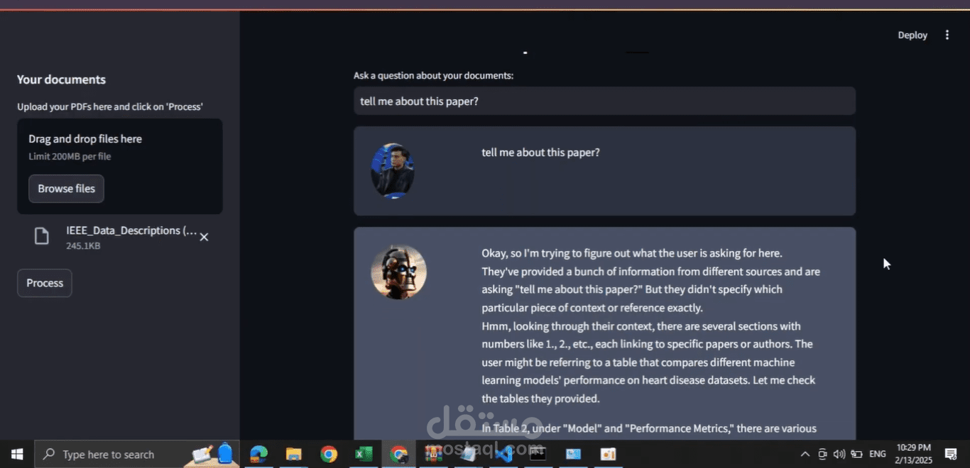 End-to-End RAG(Retrieval-Augmented Generation ) System with DeepSeek