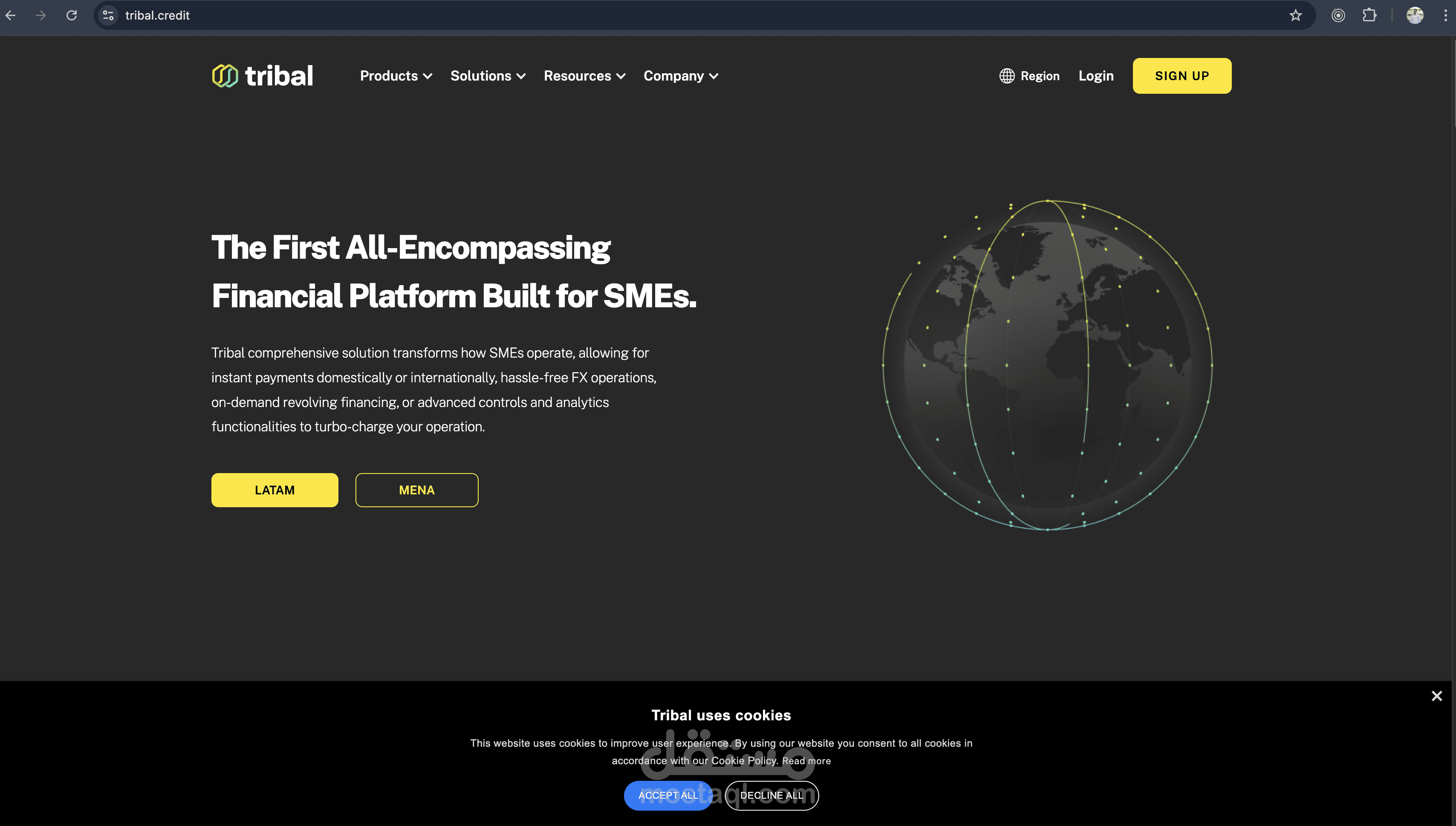 Tribal Credit Core Website