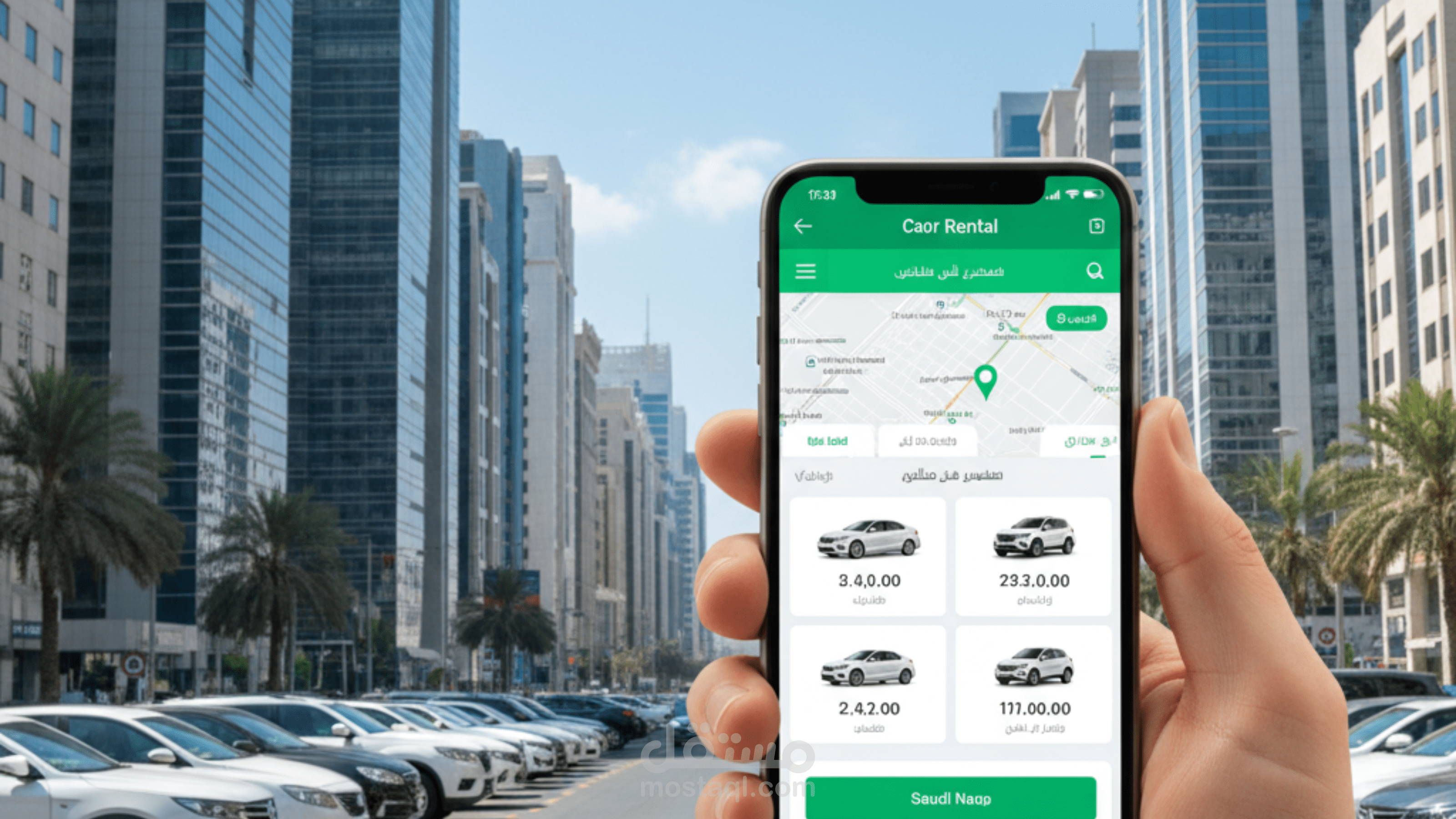 فيديو ريلز إعلاني لتطبيق تأجير سيارات – عرض المميزات والعروض بأقل الأسعار