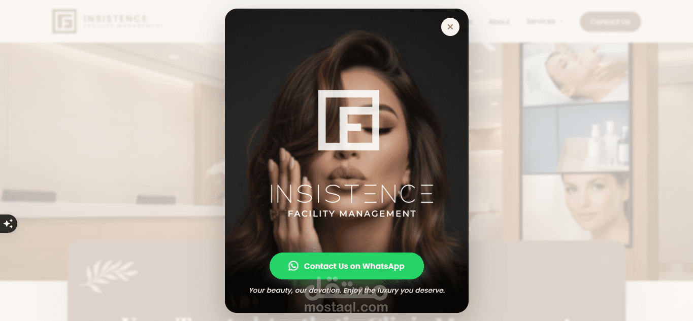 تصميم وتطوير موقع لإدارة وتشغيل العيادات التجميلية