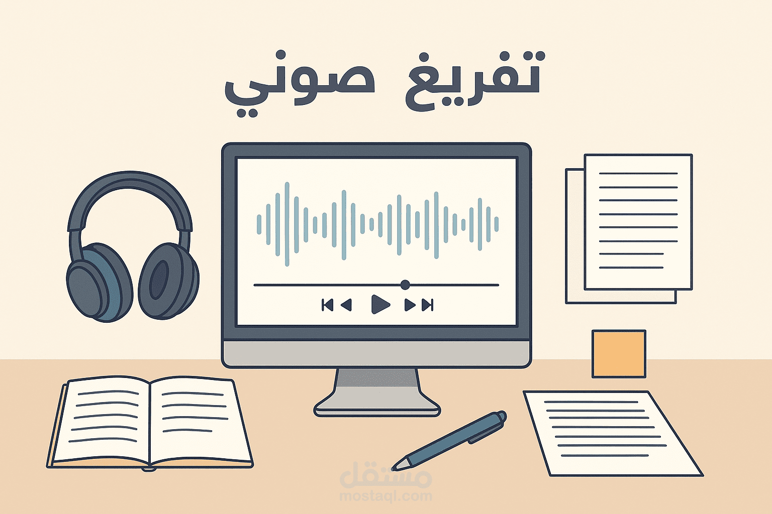 تفريغ صوتي دقيق واحترافي باللغة العربية