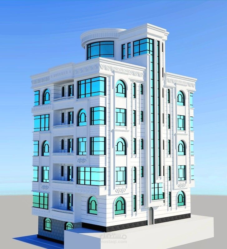 تصميم انشائي ل عمارة سكنية
