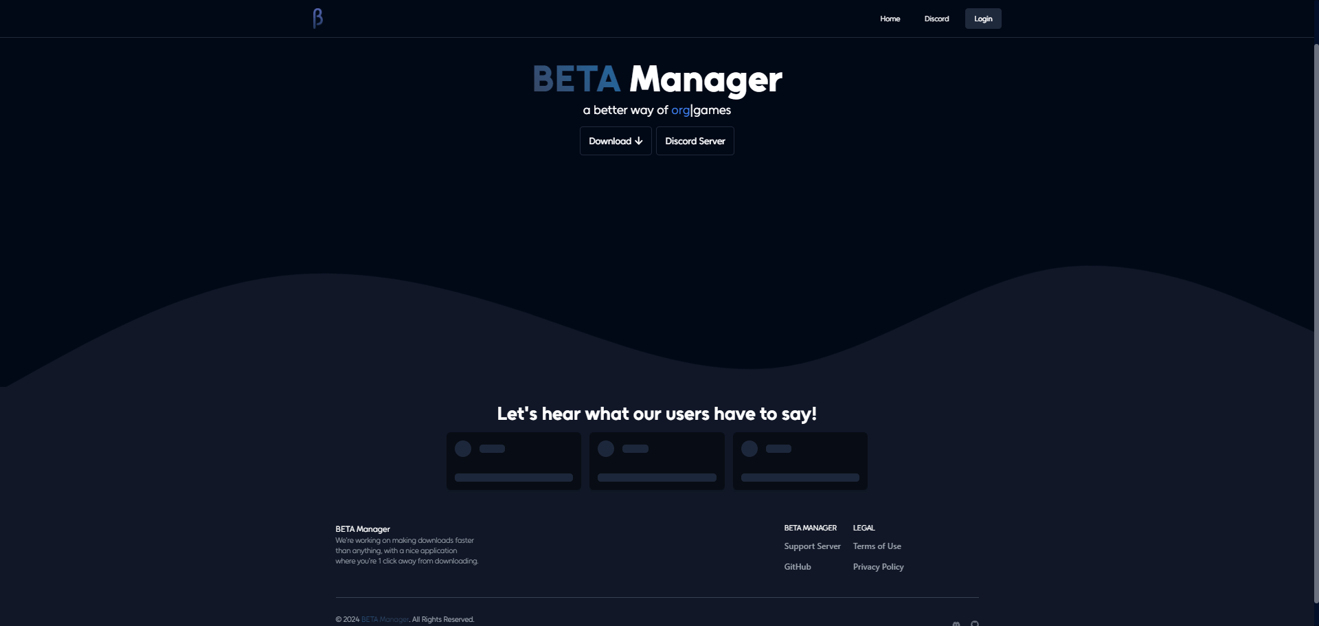 BetaManager Site