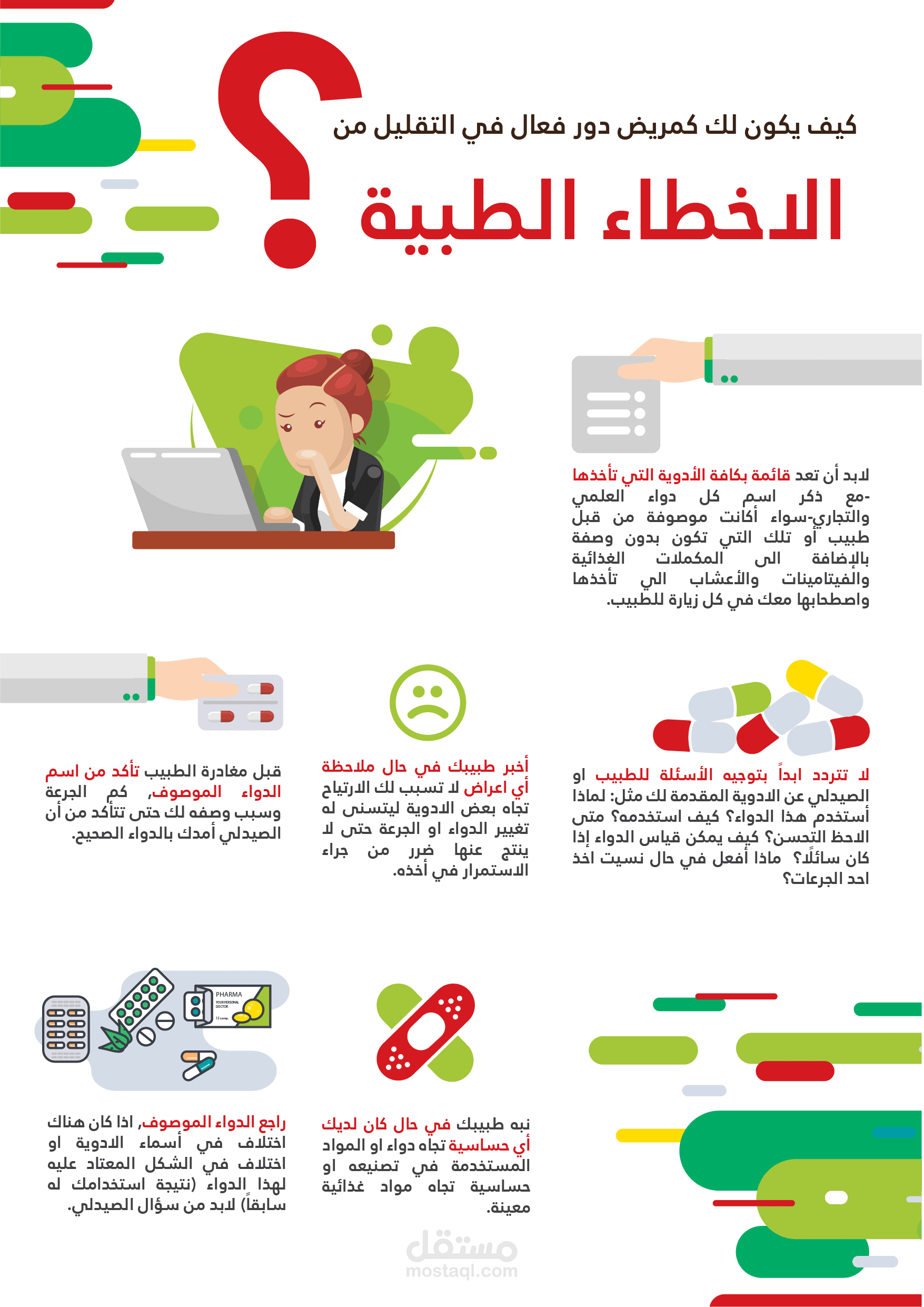 انفوجرافيك الأخطاء الطبية