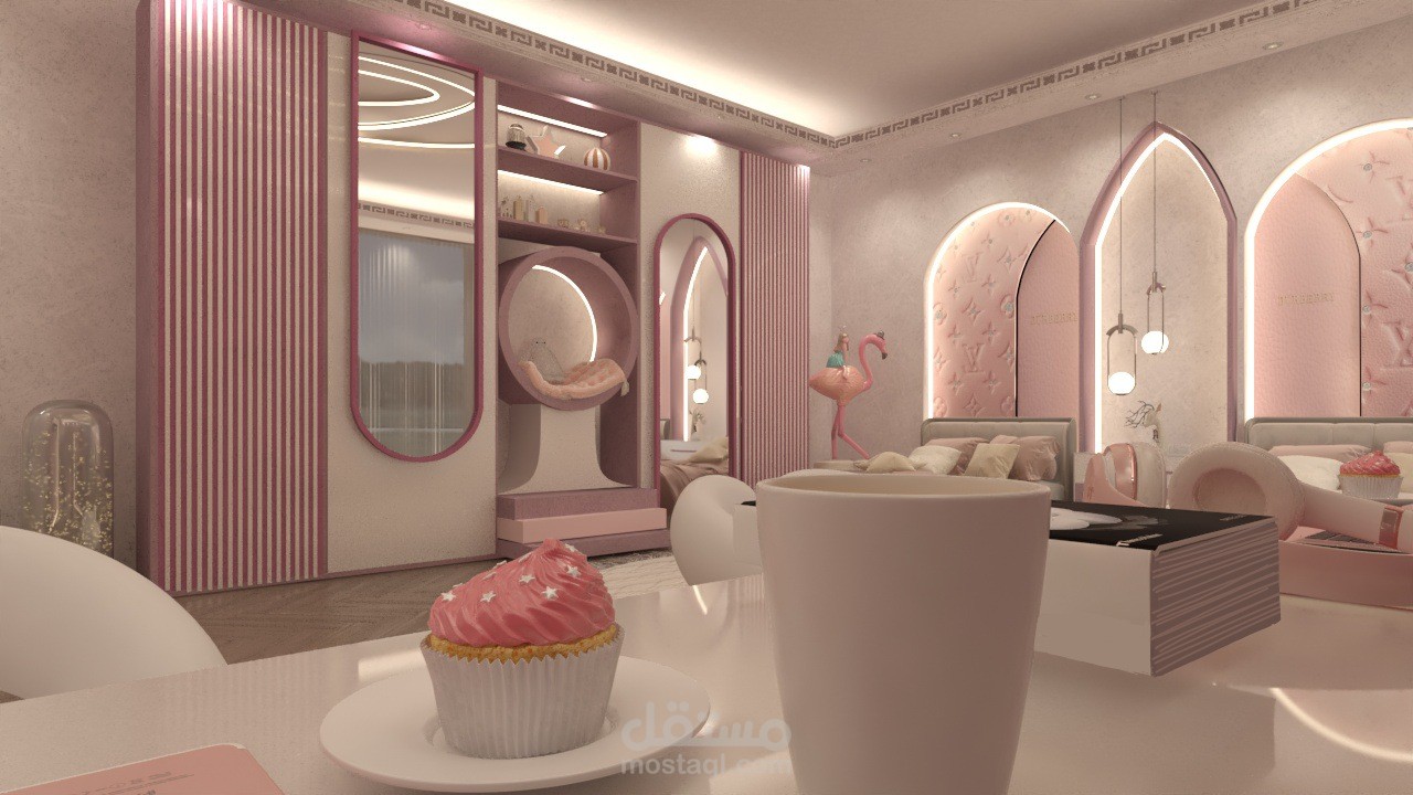 تصميم غرفة نوم بنات