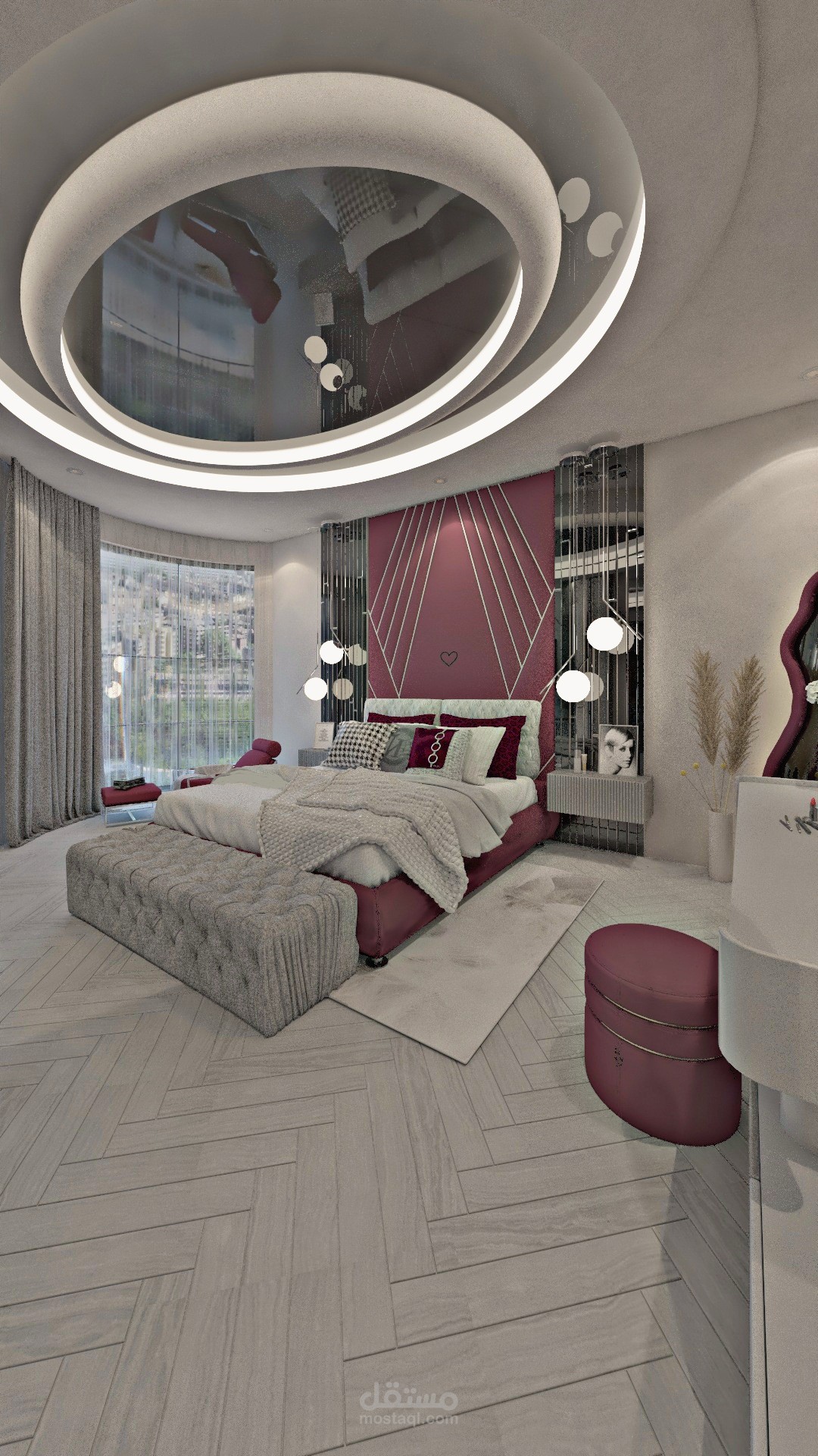elegant master bedroom