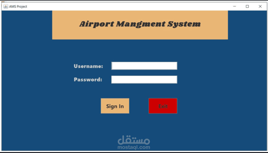 Airport-Management-System-GUI