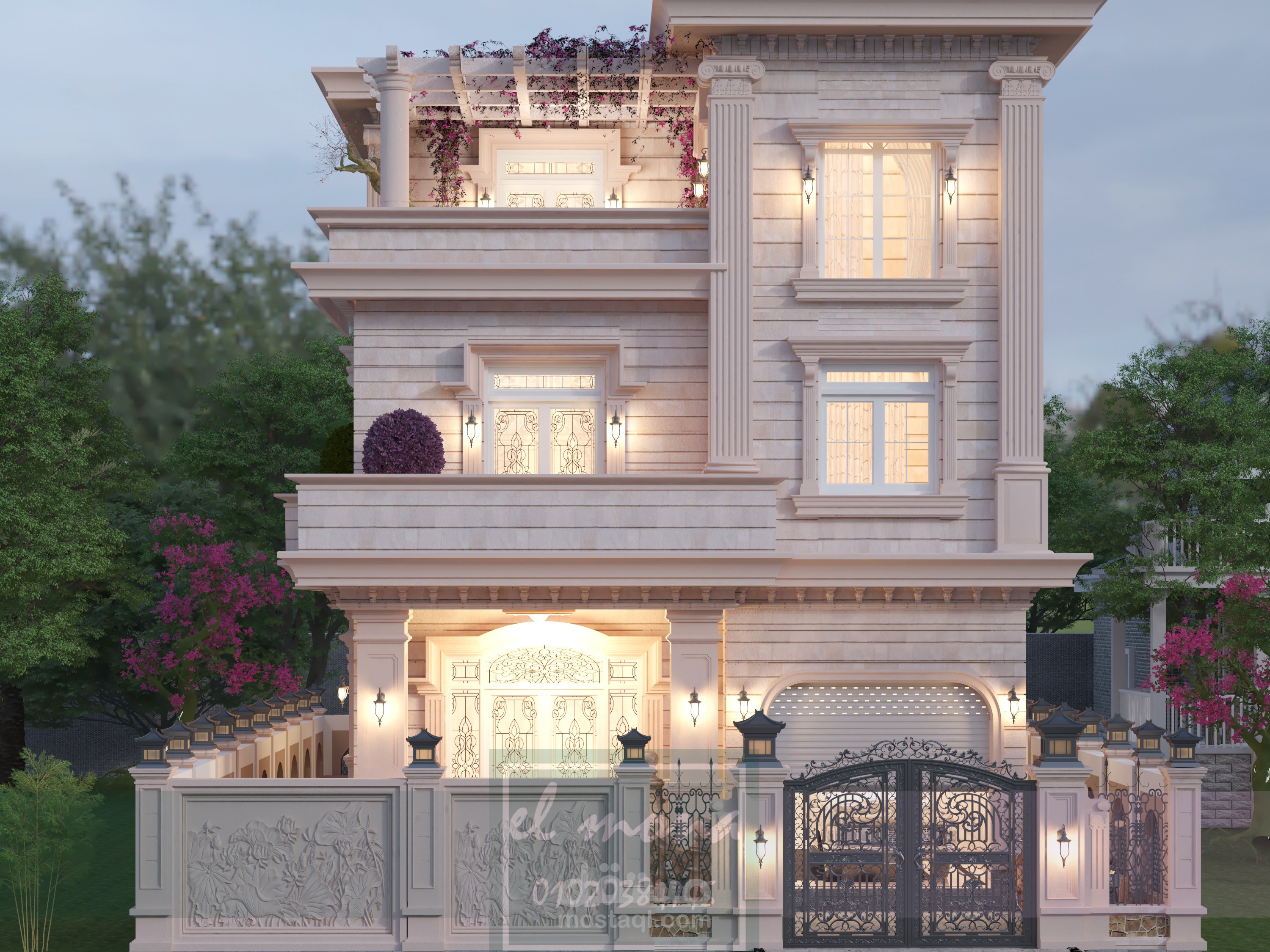 3d exterior villa