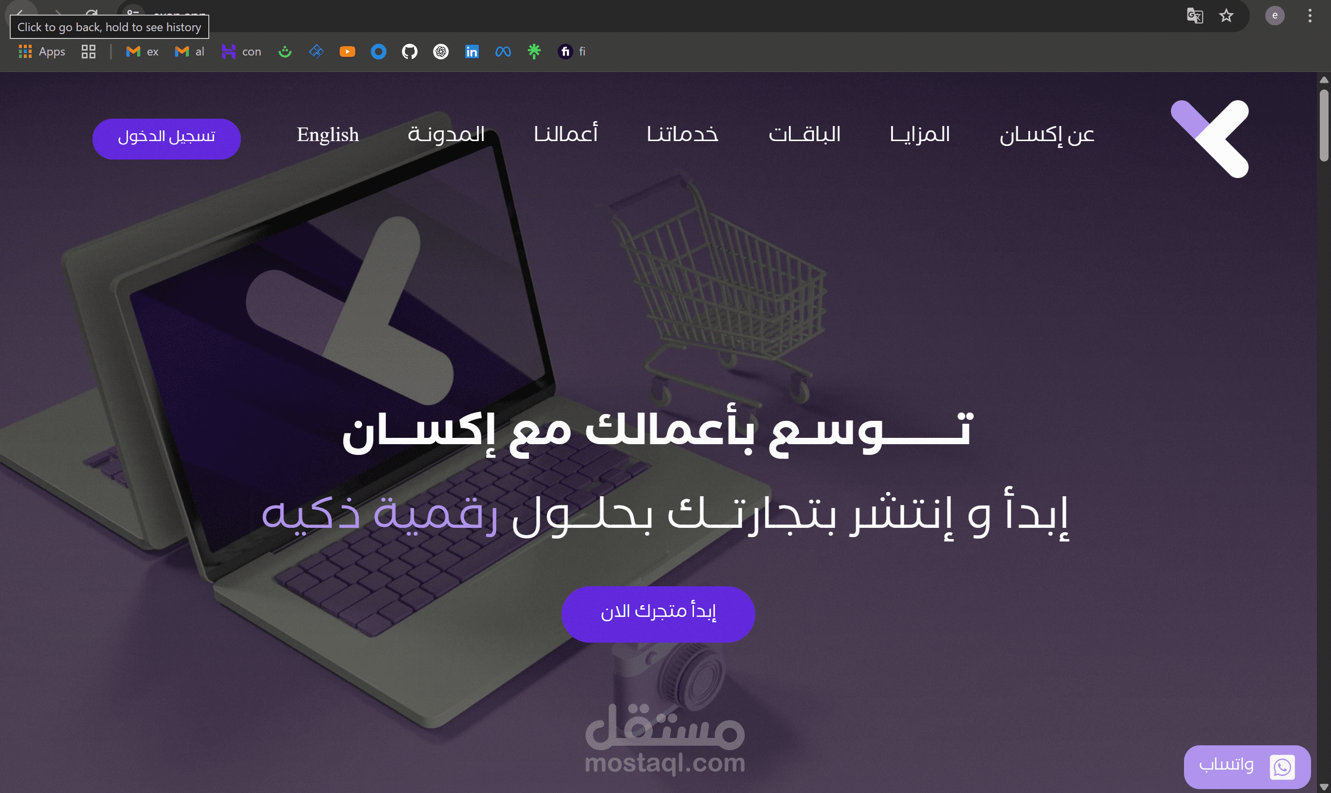 موقع تعريفي ل شركة اكسان