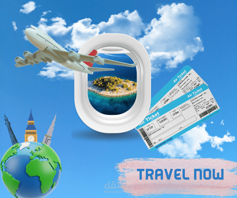 تصميم اعلان وكاله سفر