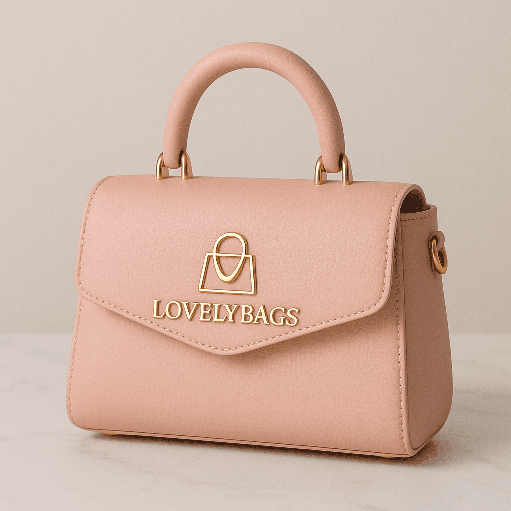 صوره تسويقية أبتكرتها بنفسي لشنط لمنتوجي أسمها lovelybags