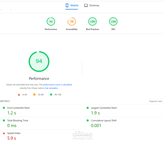 optimize the speed of the website