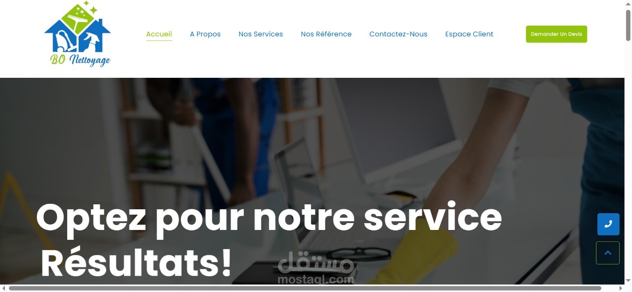 موقع Bonettoyage لخدمات التنظيف – تطوير شامل ومتجاوب
