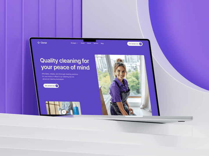 تمبلت لخدمات التنظيف Clenar