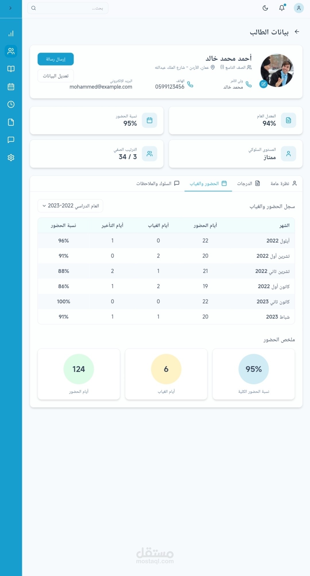 نظام إدارة مدرسة