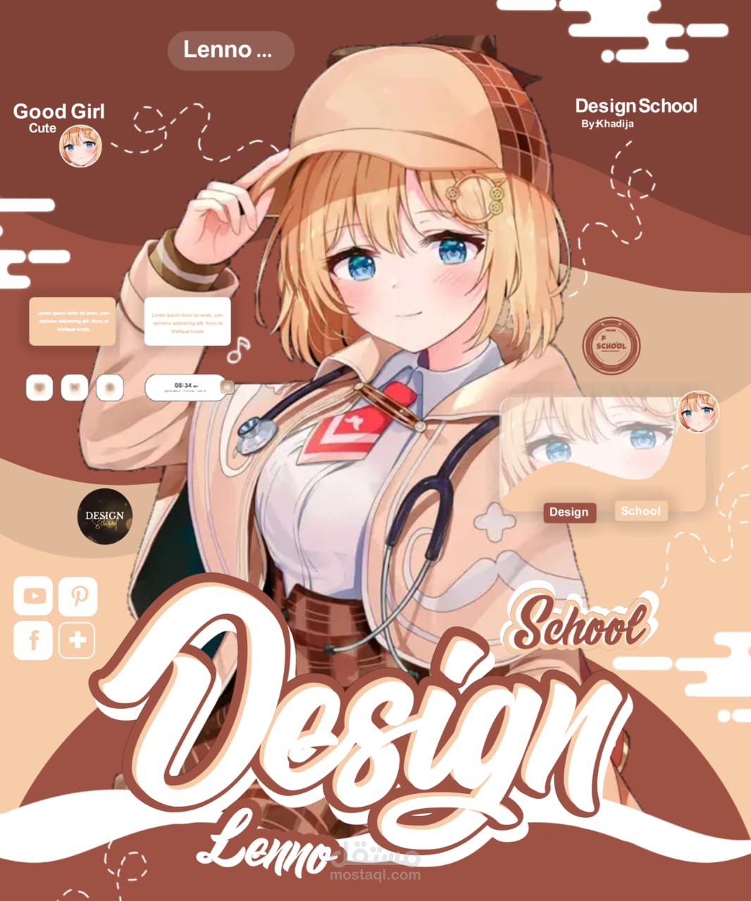 دورة تعليمية لتصميم واجهات أنمي