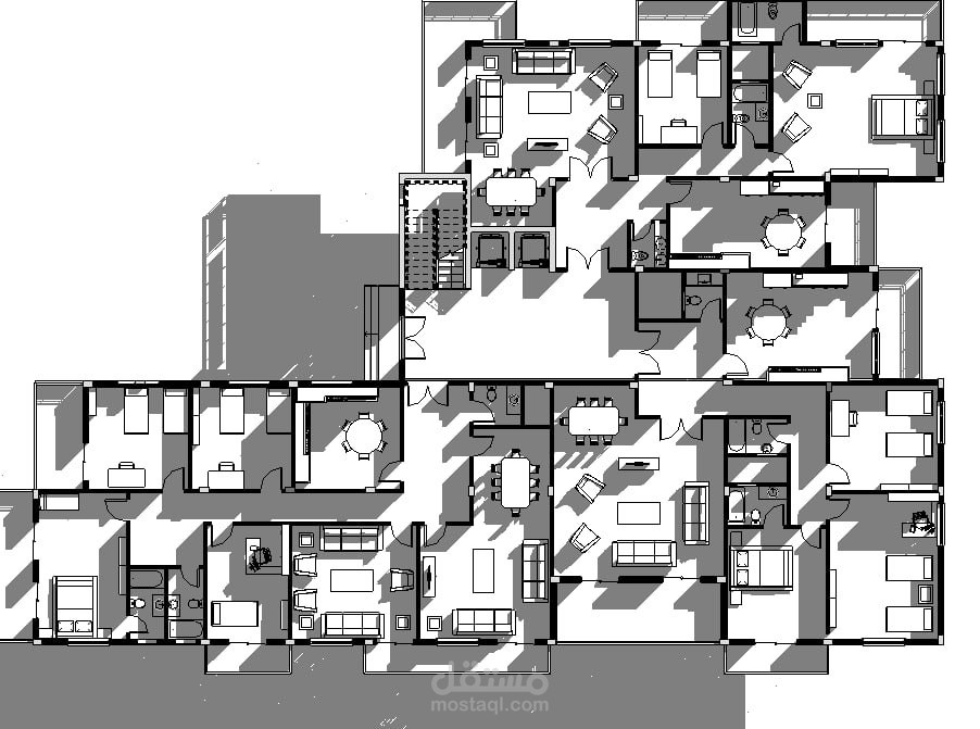 تصميم مساقط معمارية تنفيذية دقيقة