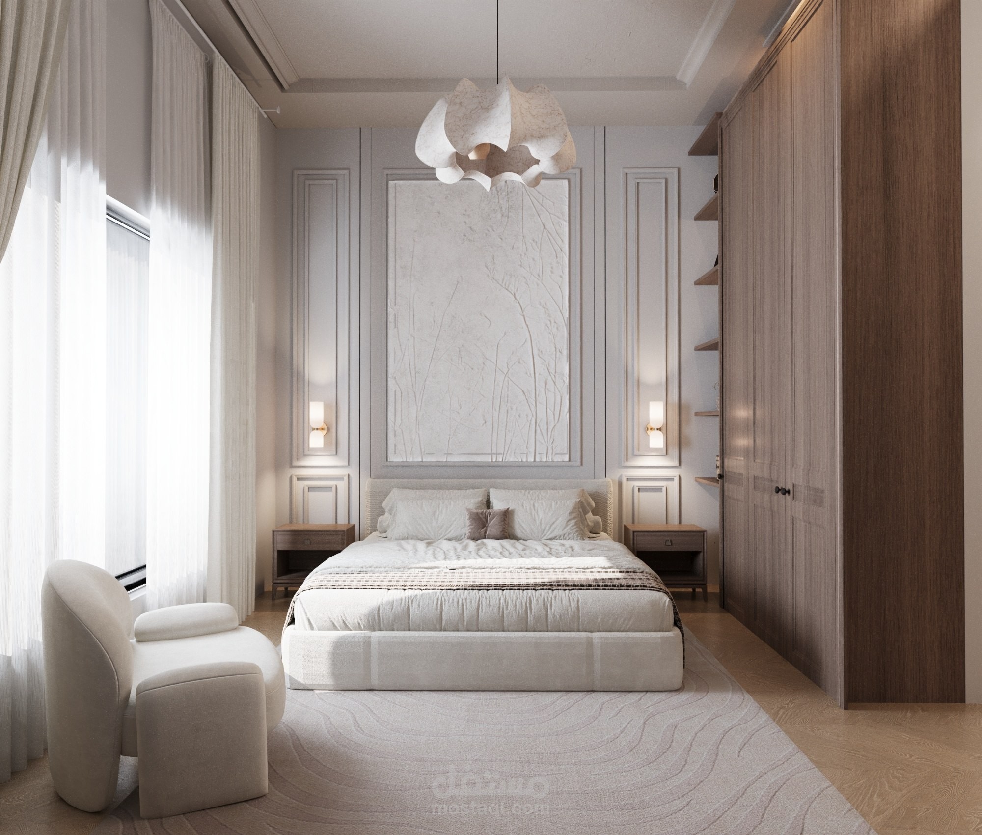 Neoclassical bedroom
