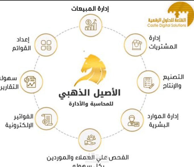 اعداد شجرة حسابات على برنامج قيود للمحاسبة والإدارة
