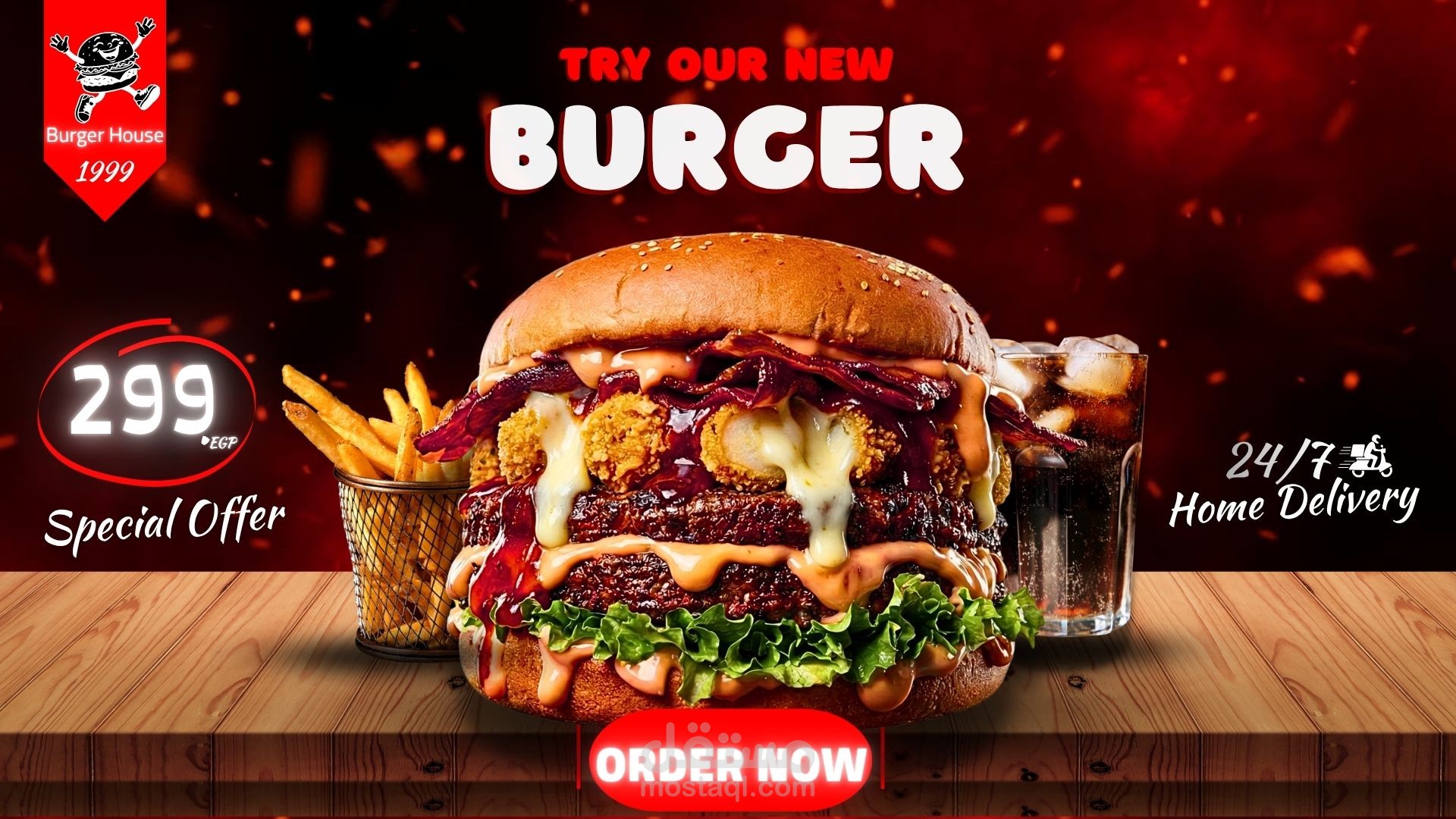 Modern Restaurant Food Menu For Fast Food Video