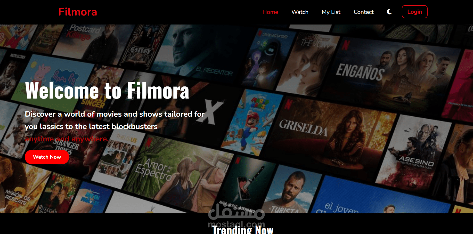 Filmora Movies Website