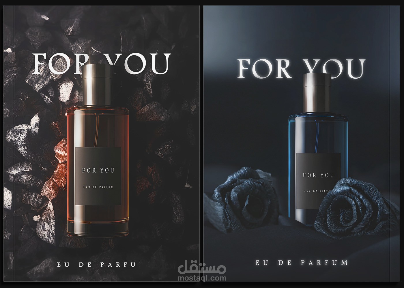 " تصميم عرض (Mock-up) لعطر فاخر "