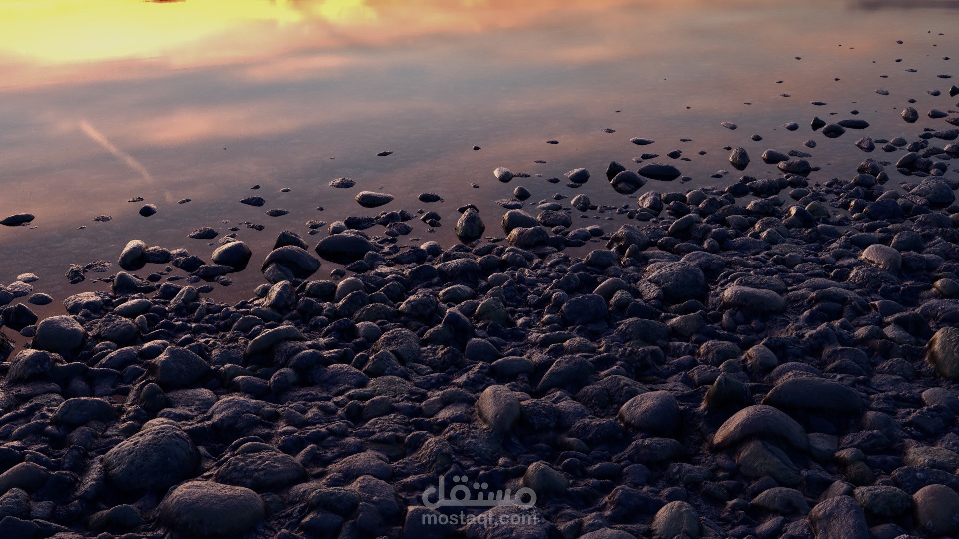 تصميم شاطئ 3D