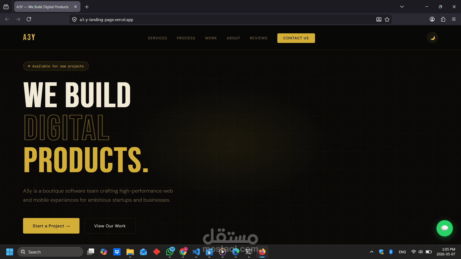 A3Y -landing page