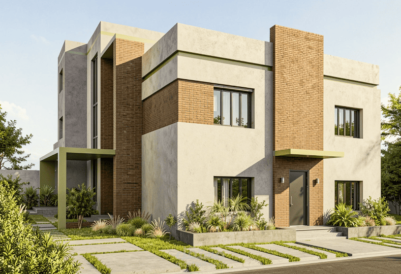 تصميم معماري للواجهة الخارجية